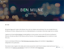 Tablet Screenshot of benmilne.com